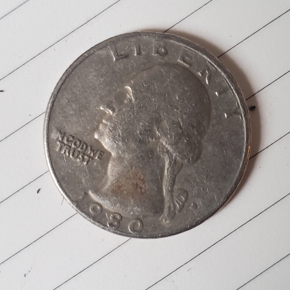 1980 Silver Quarter Coin